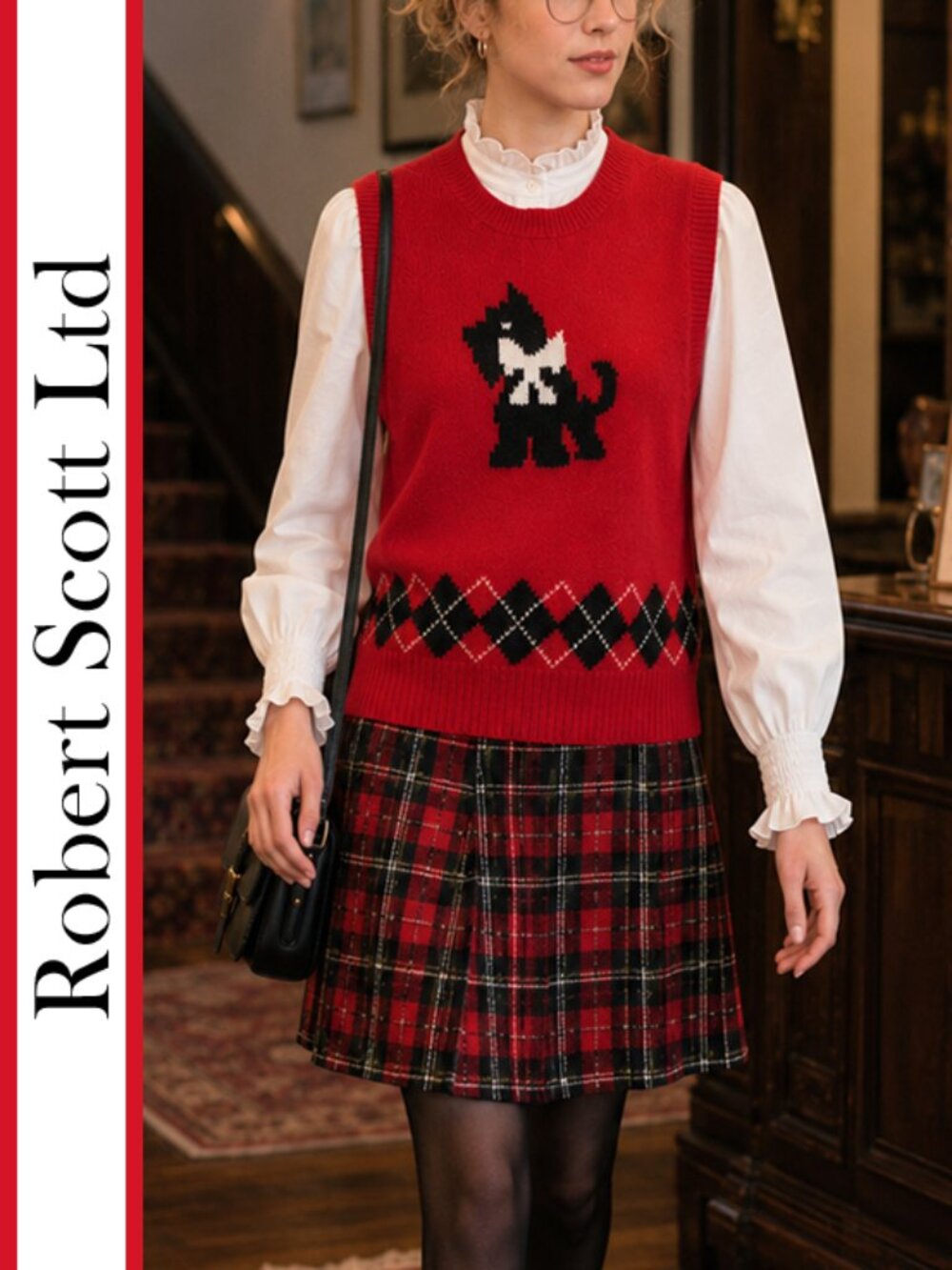 Robert Scott | Vintage Shetland Wool Scottie Dog Vest
